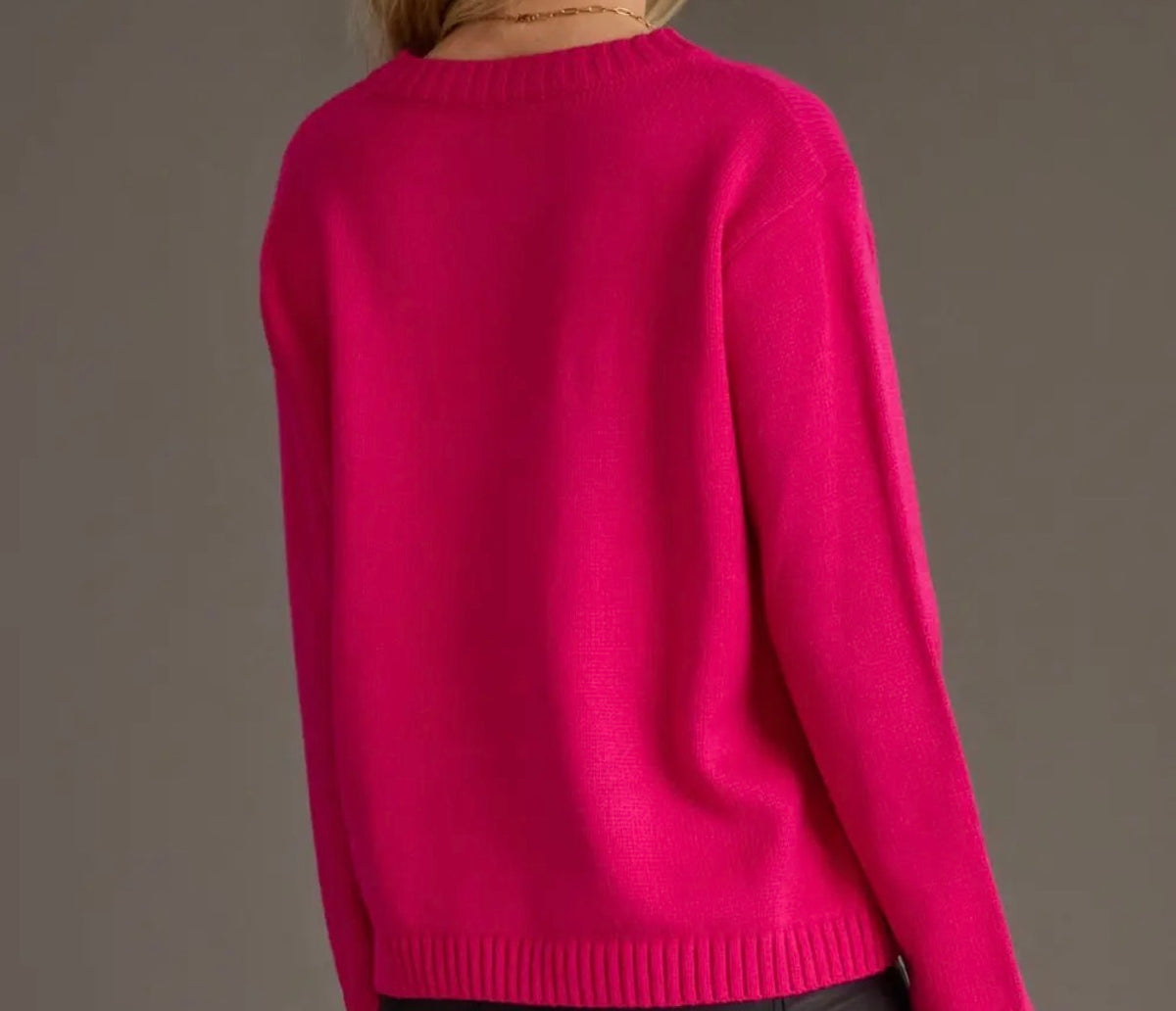 Merry & Bright Sweater- PINK