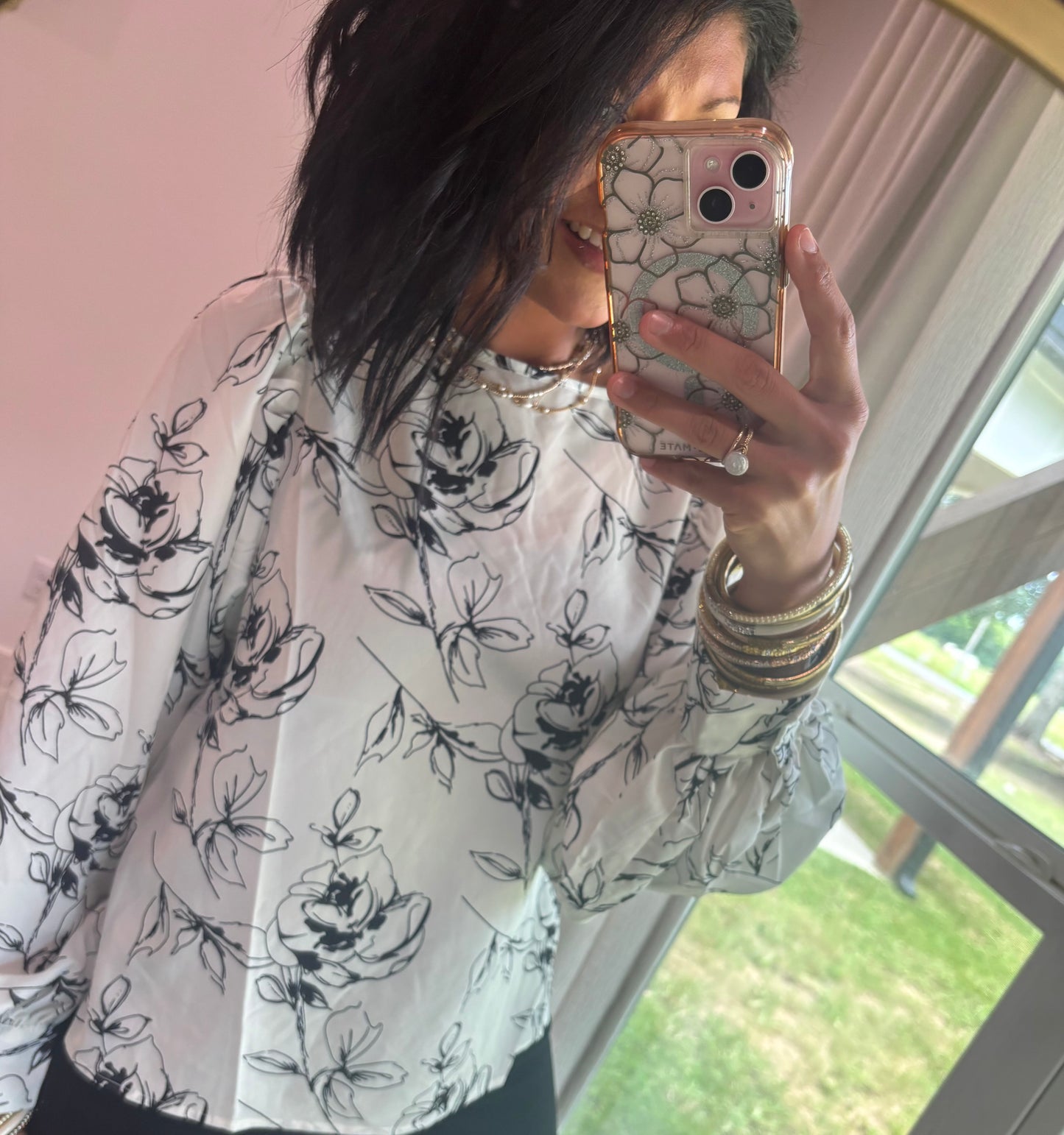 Chic White Floral