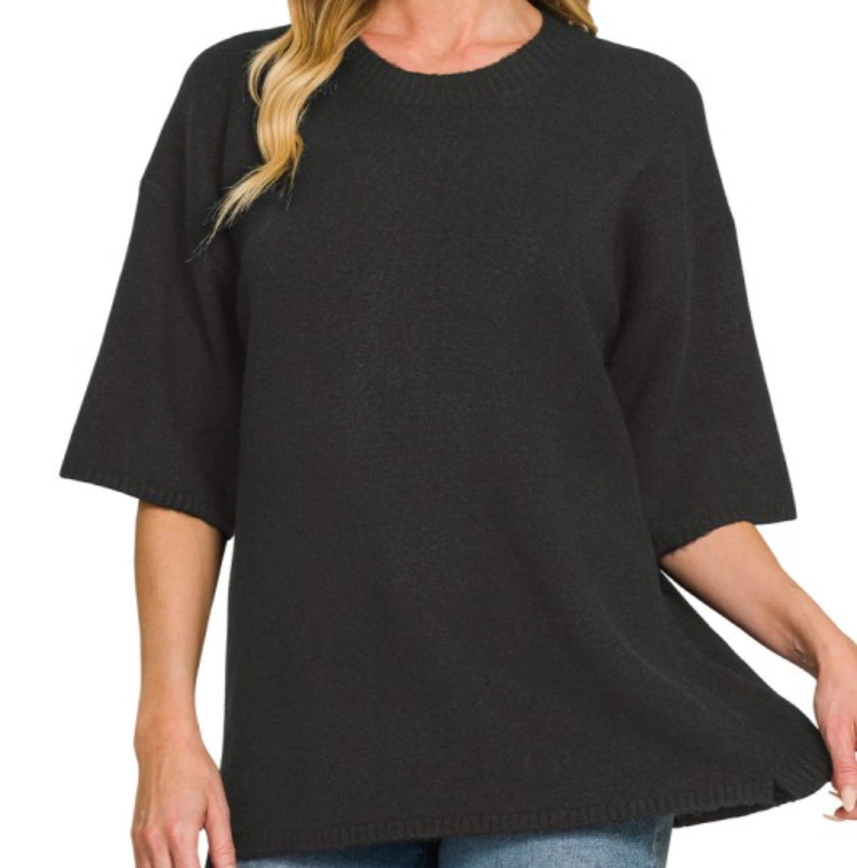 Coffee Date Sweater•BLACK