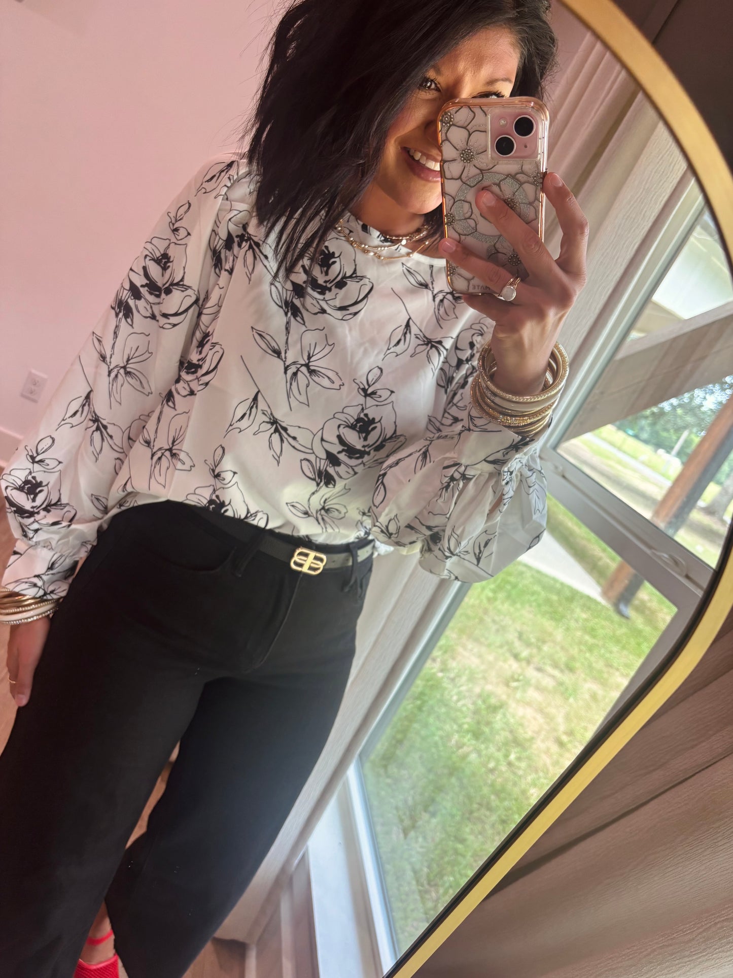 Chic White Floral