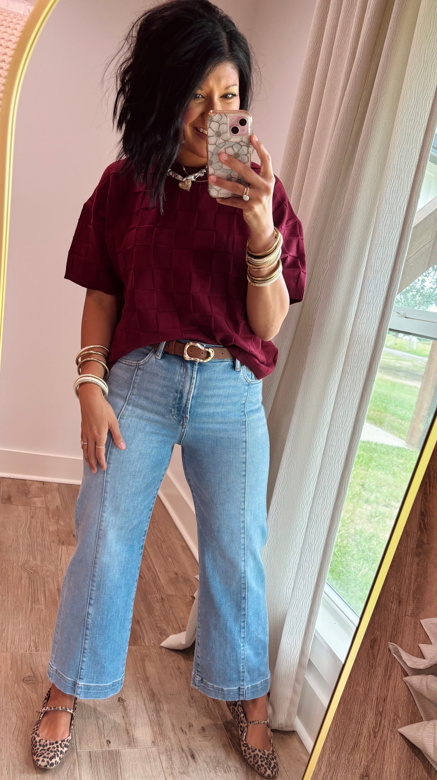 Light Pin-Tuck Jeans