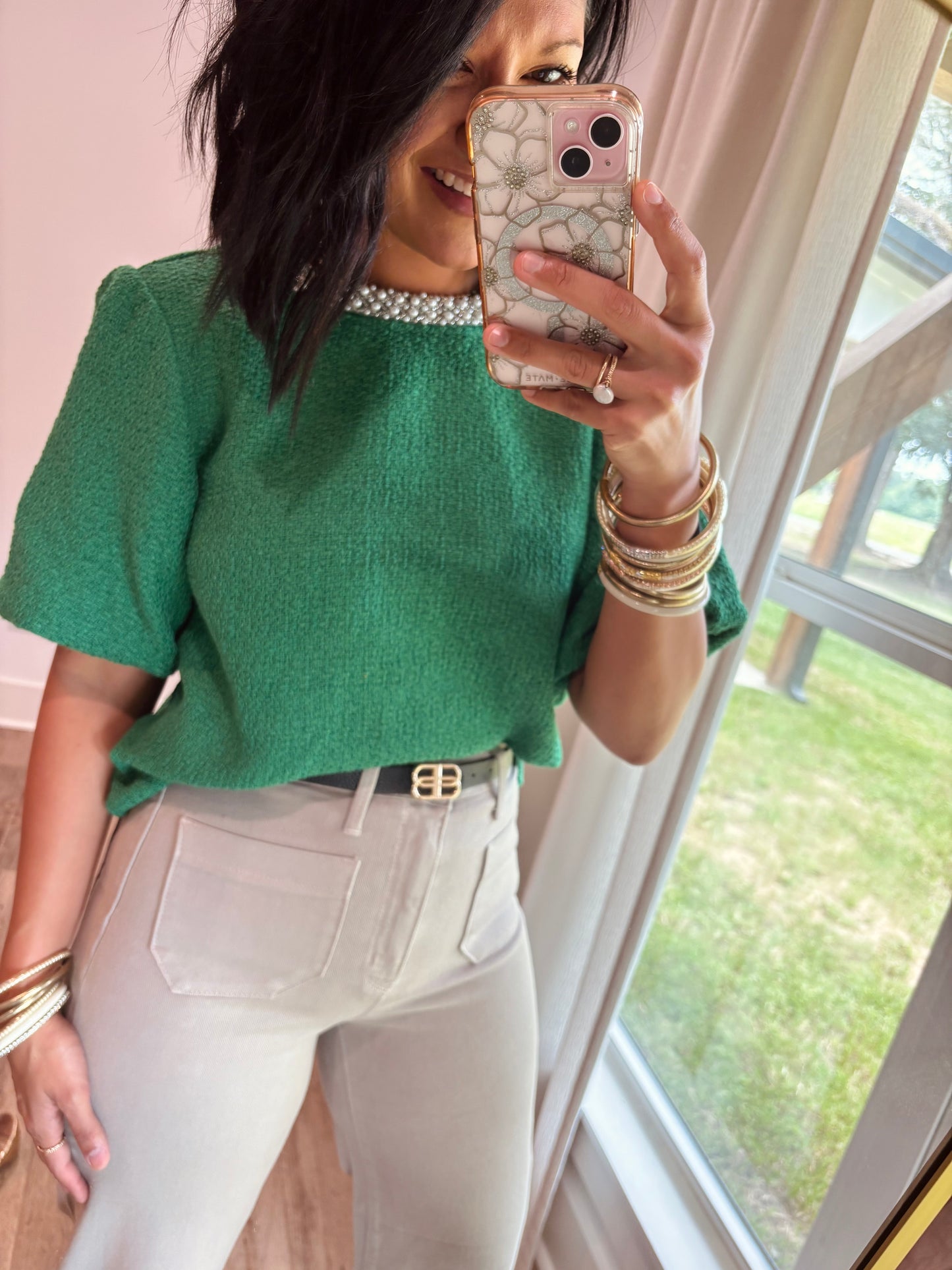 Pearl of my dreams Green Top