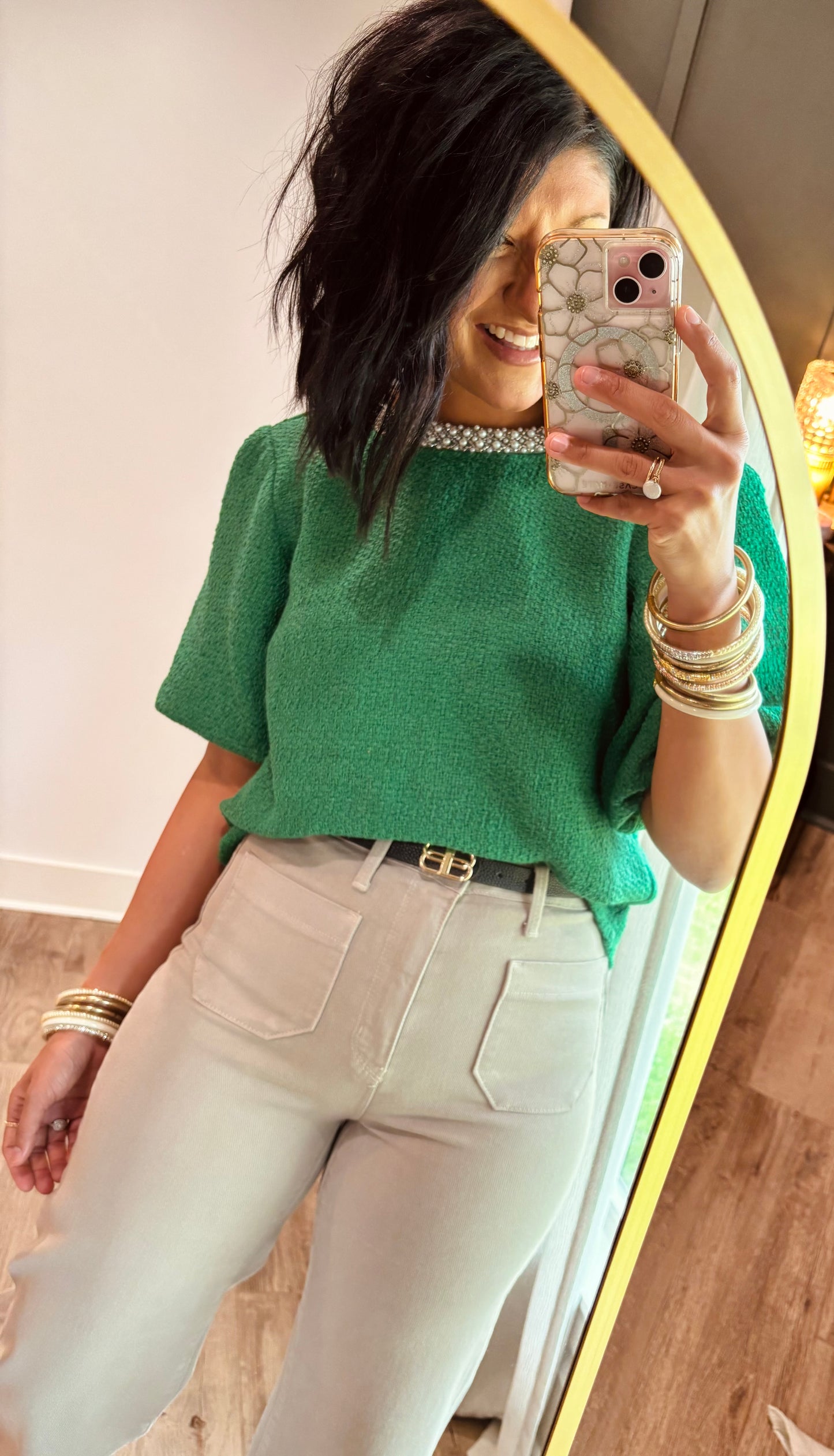 Pearl of my dreams Green Top