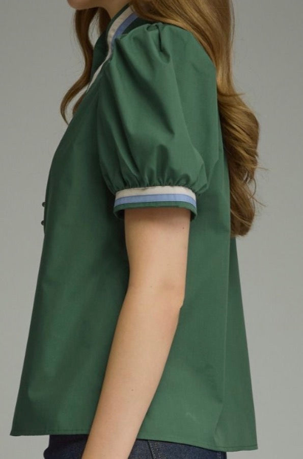 Piped & Polished Top- H.GREEN