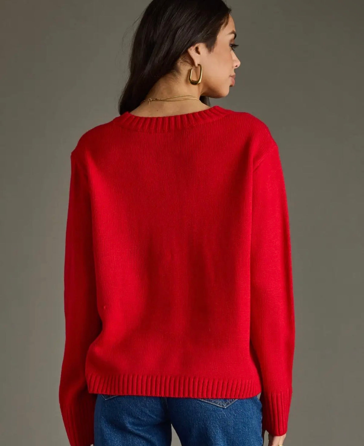 Merry & Bright Sweater- RED