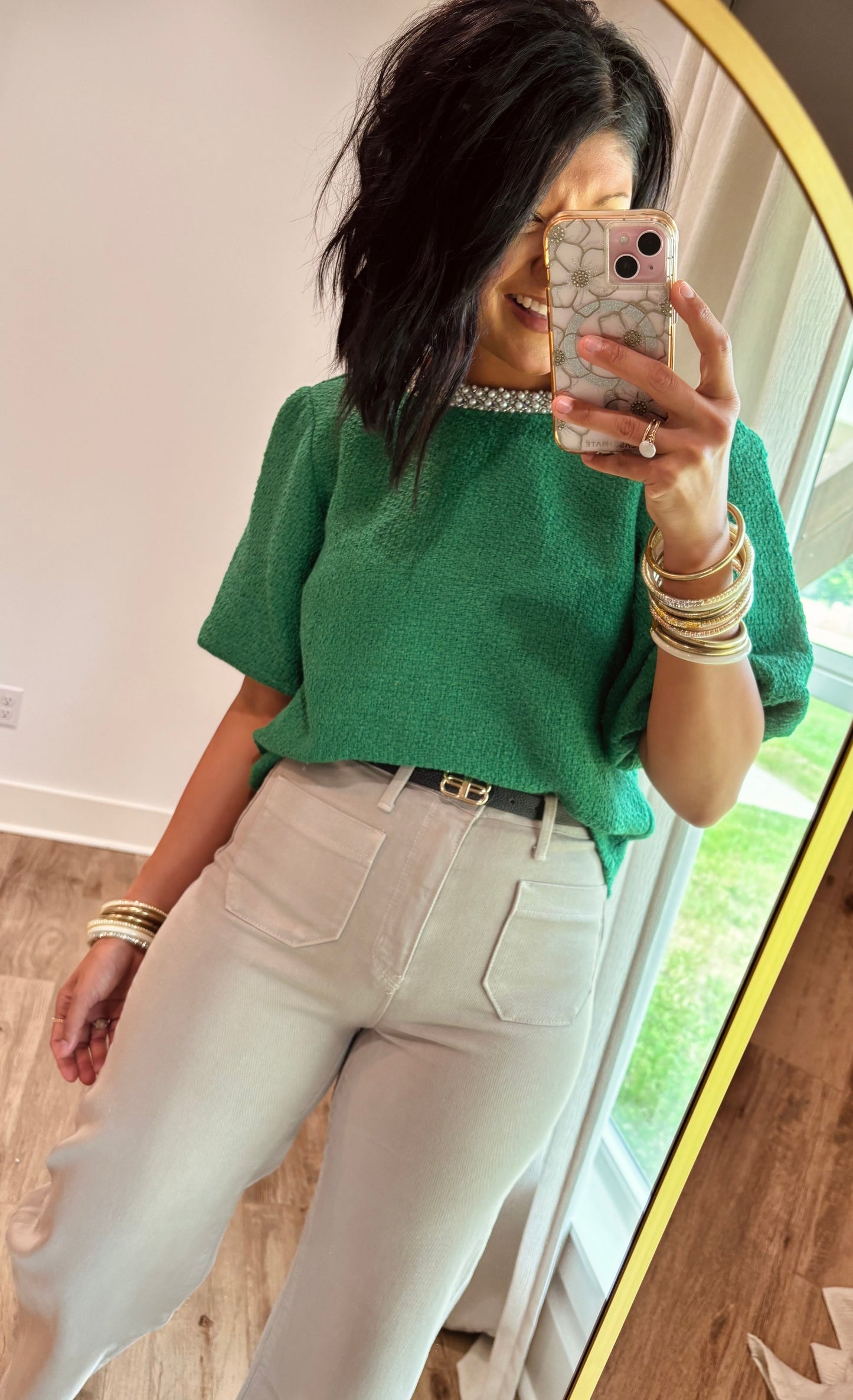 Pearl of my dreams Green Top