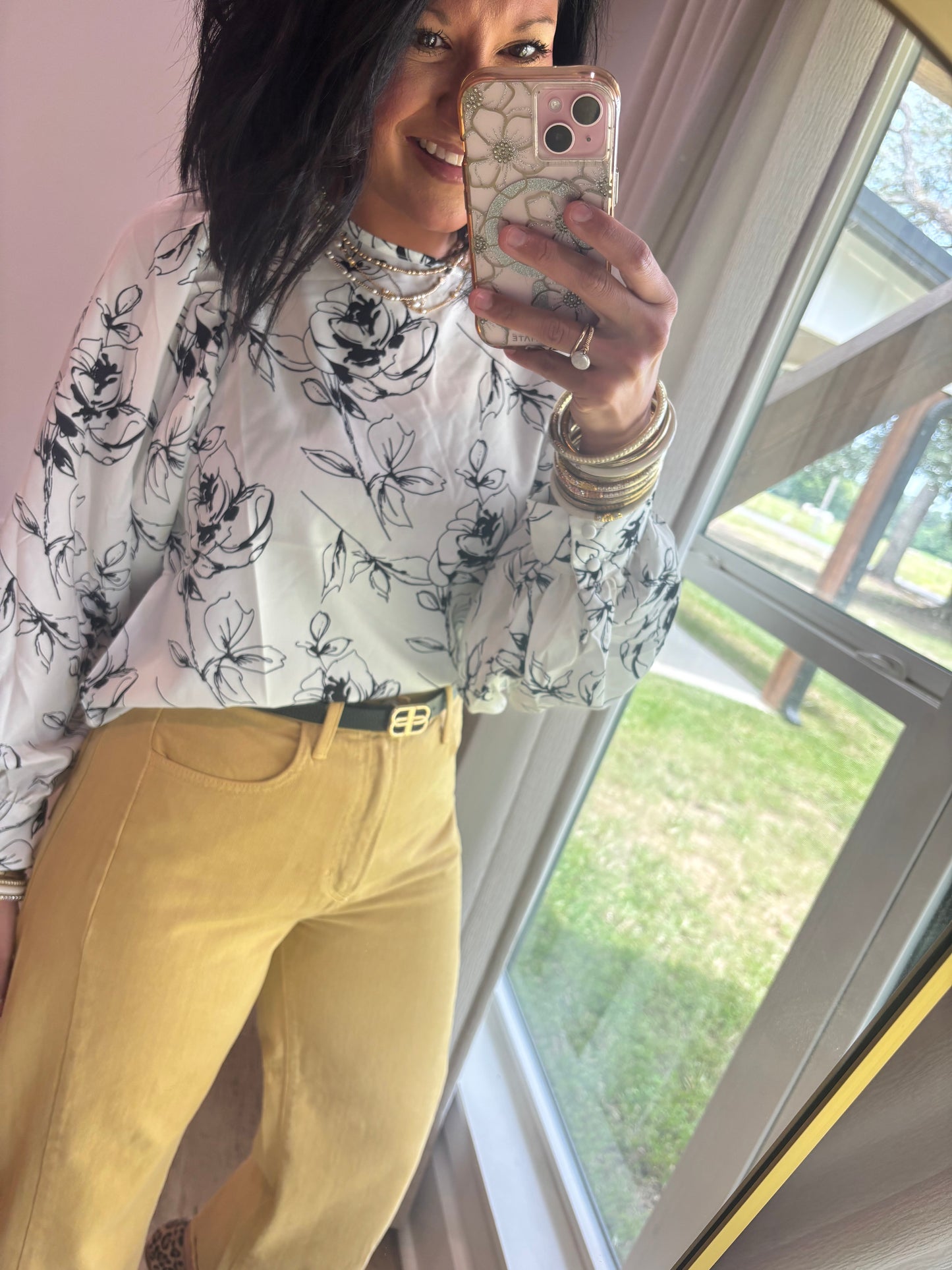 Chic White Floral