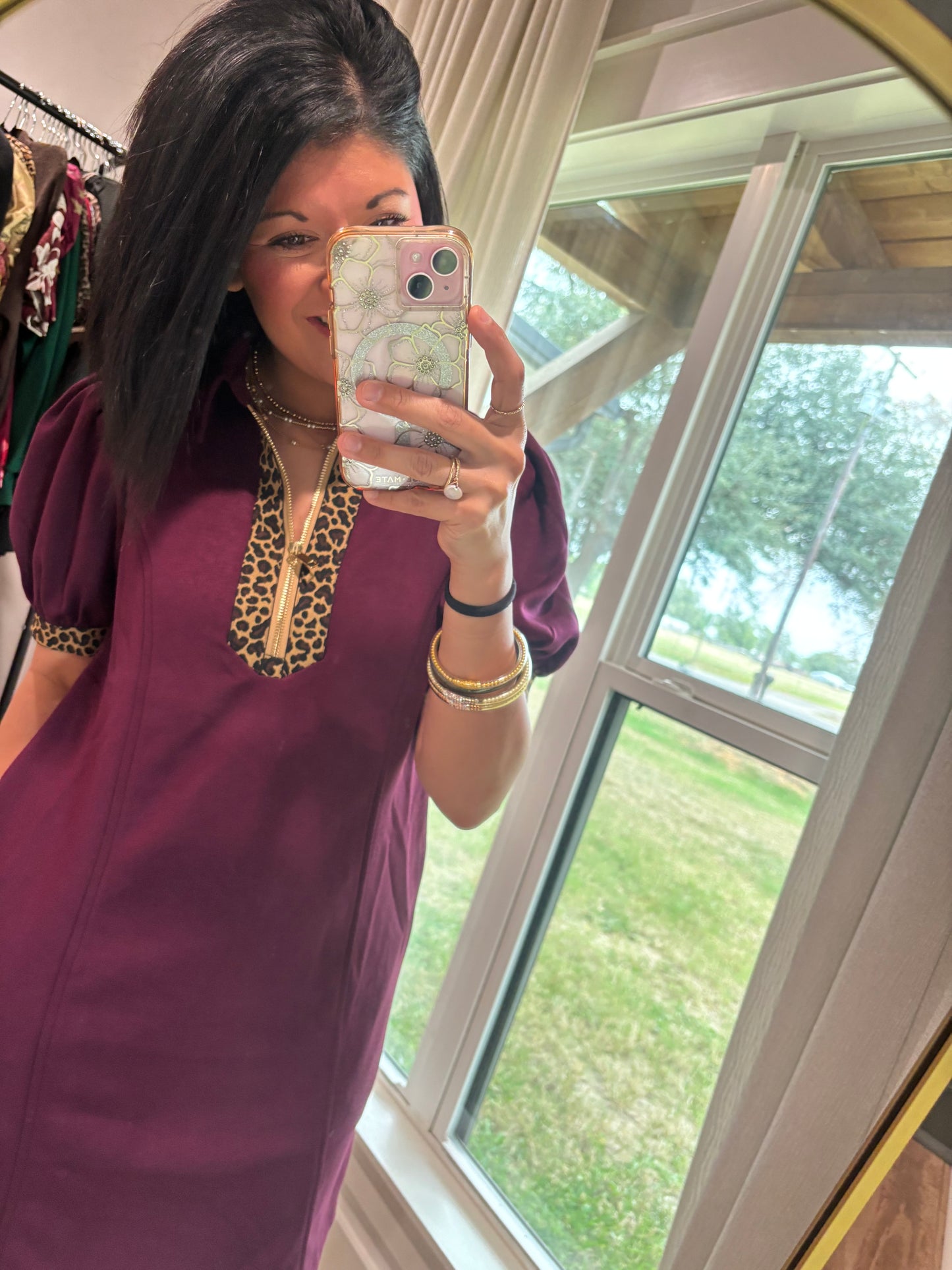 Wild Charm Luna Dress-Plum