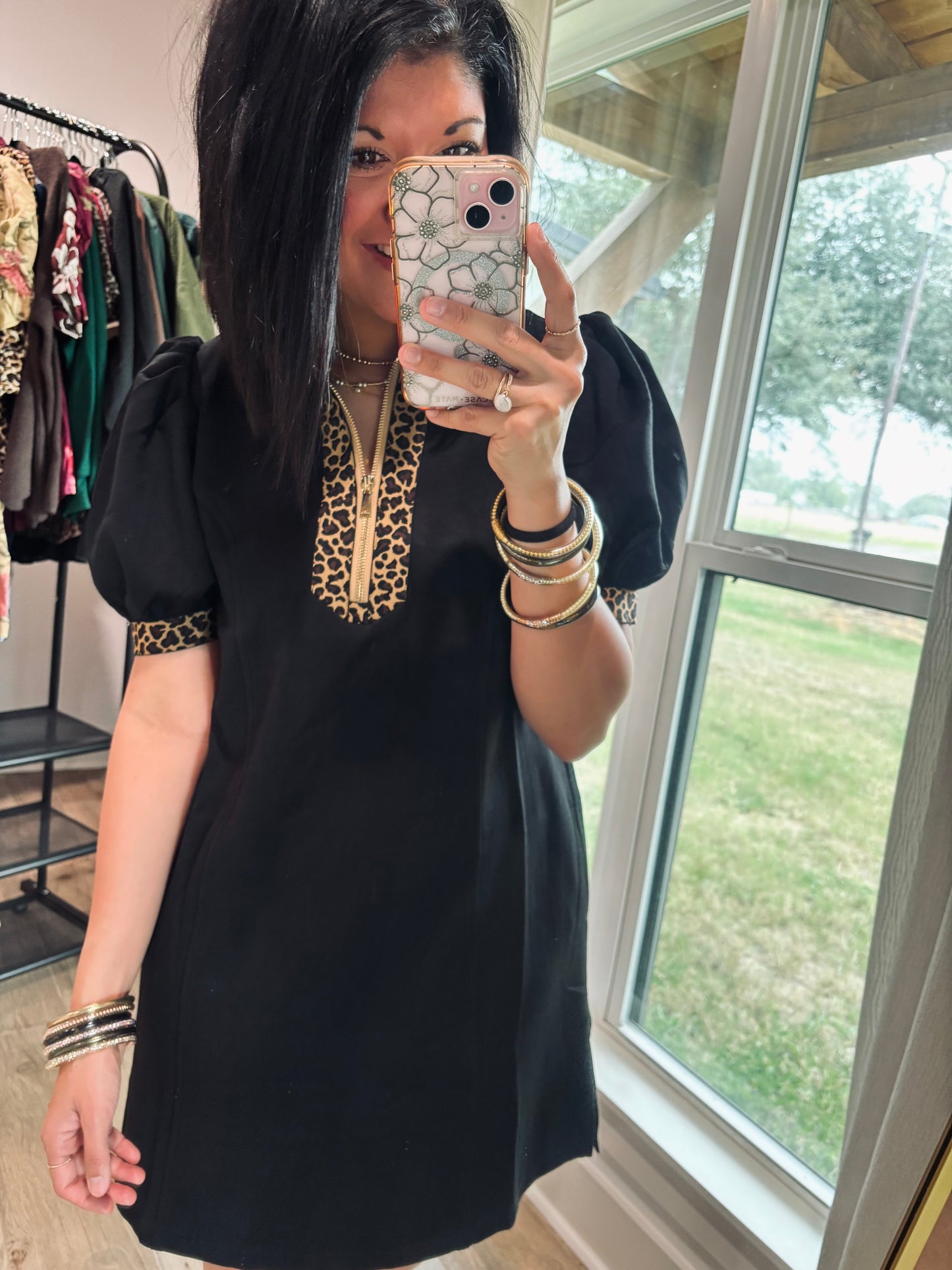 Wild Charm Luna Dress-Black