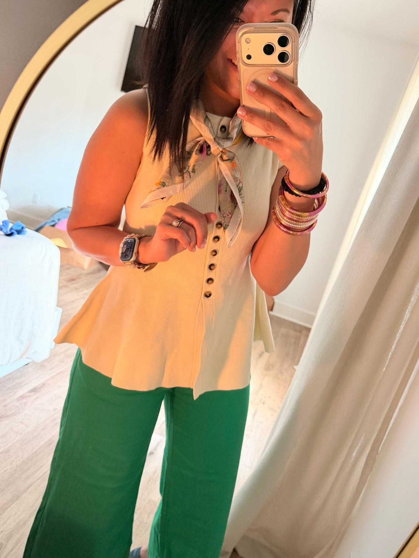 Coastal Charm Top- Ivory