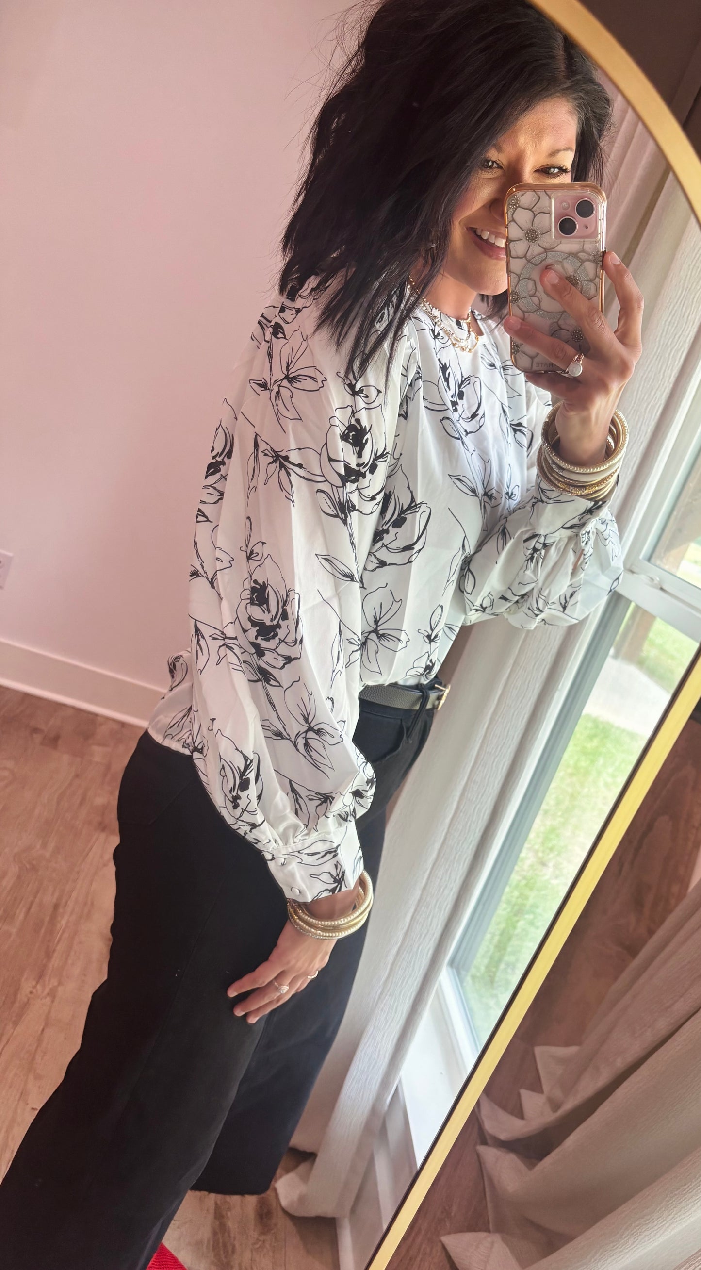 Chic White Floral