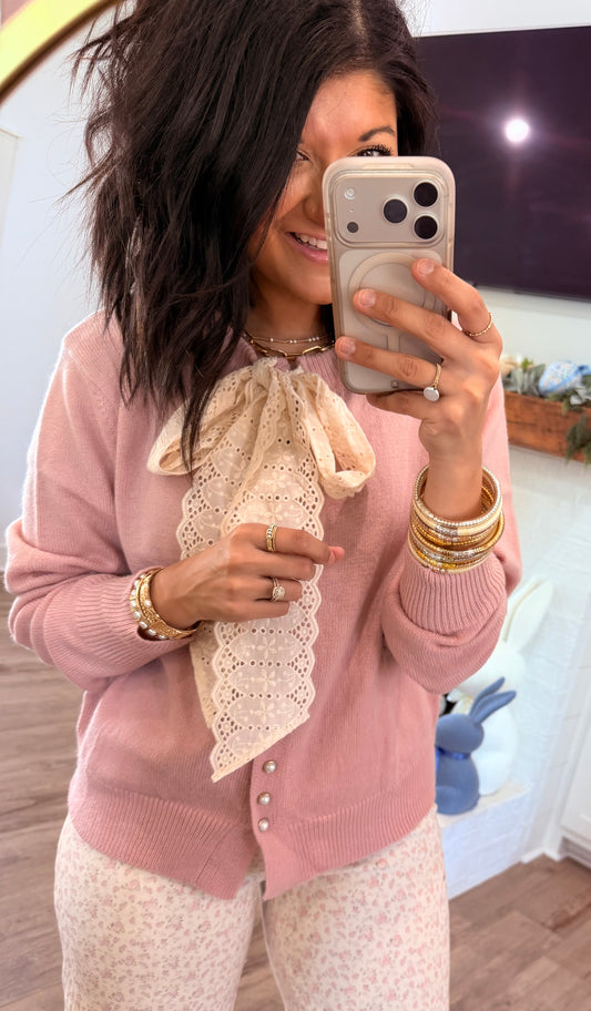 Pearl Promise Cardi/Top