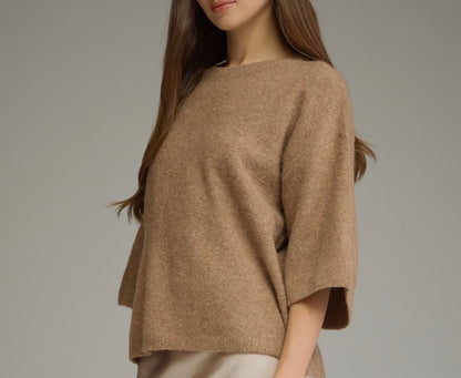The Perfectly Polished Sweater-TAUPE