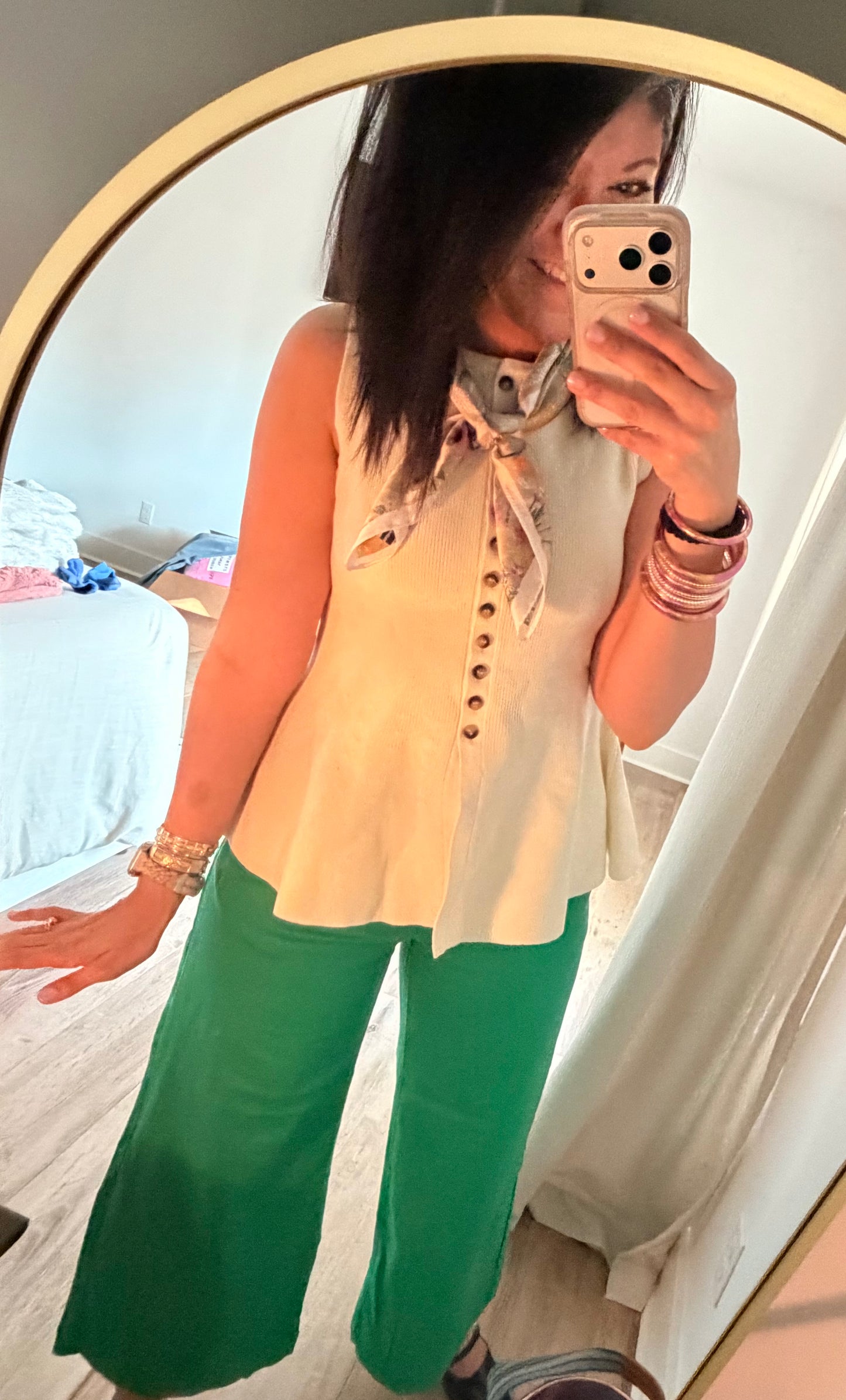 Coastal Charm Top- Ivory