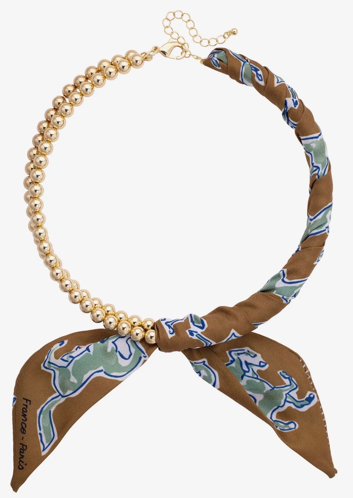 Scarf Wrapped Necklace