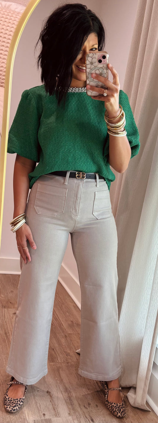 Pearl of my dreams Green Top
