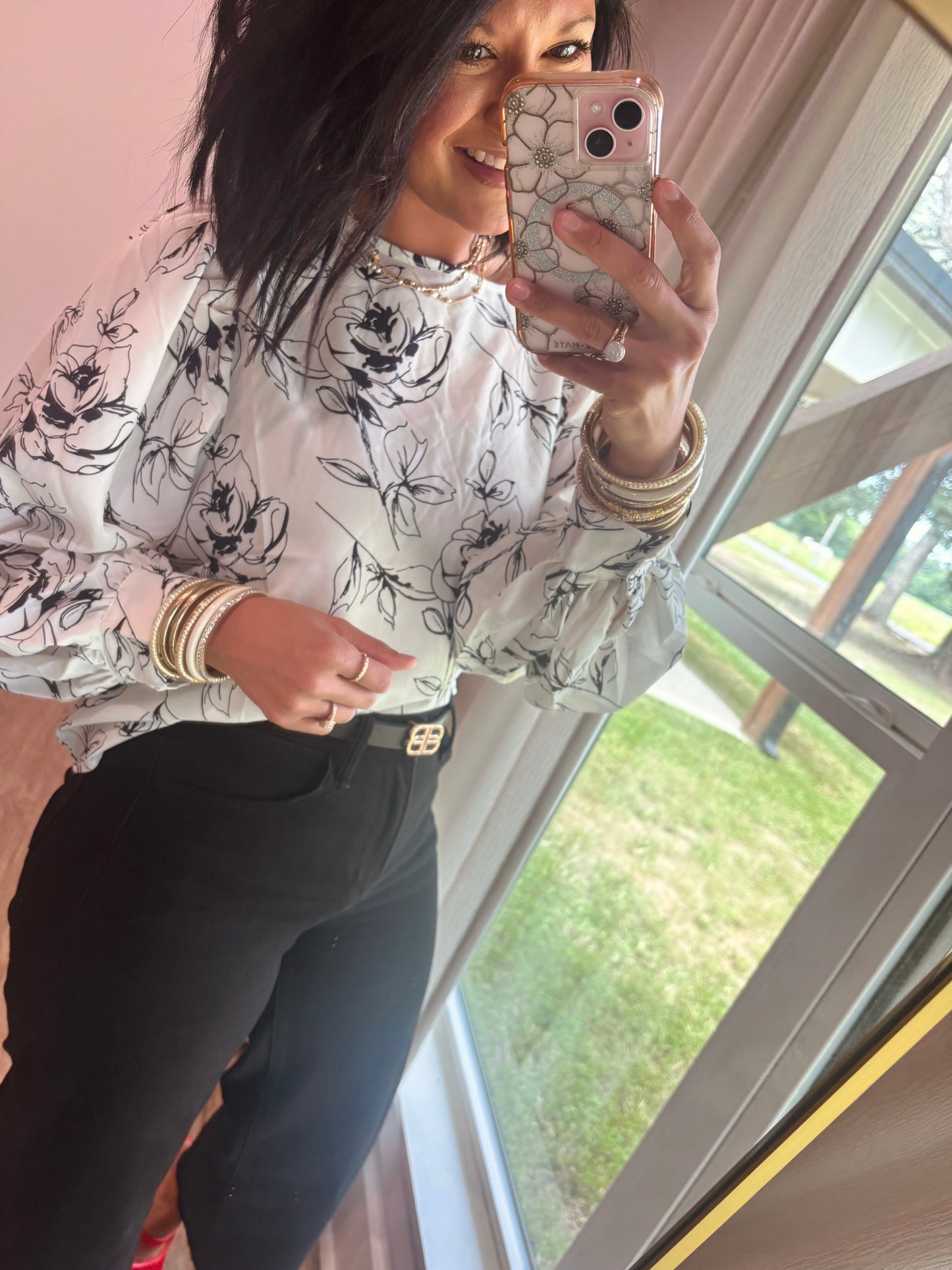 Chic White Floral