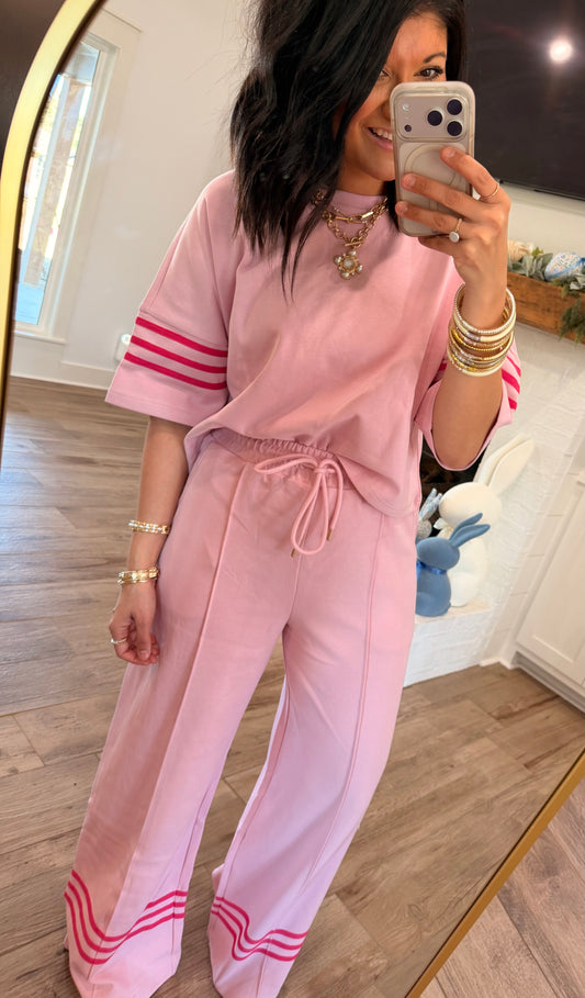 Sporty Chic Set- Pink