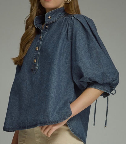 The Dolly Denim Top