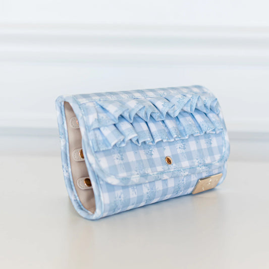 Ruffle Jewelry Holder- BLUE