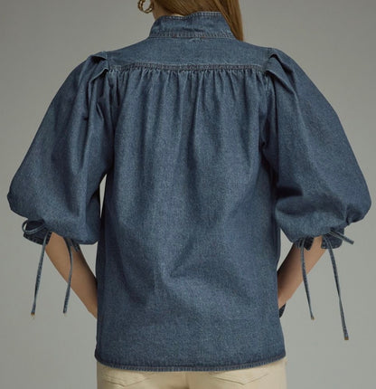 Midnight Muse Denim Top