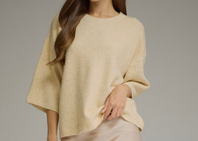 The Perfectly Polished Sweater-CREAM