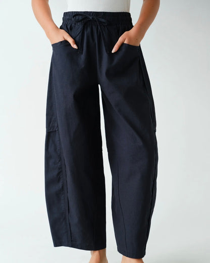 Casual Crush Pant- BLACK