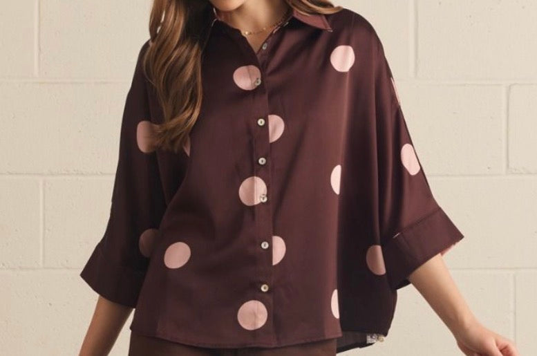 Blushing in Burgundy Top