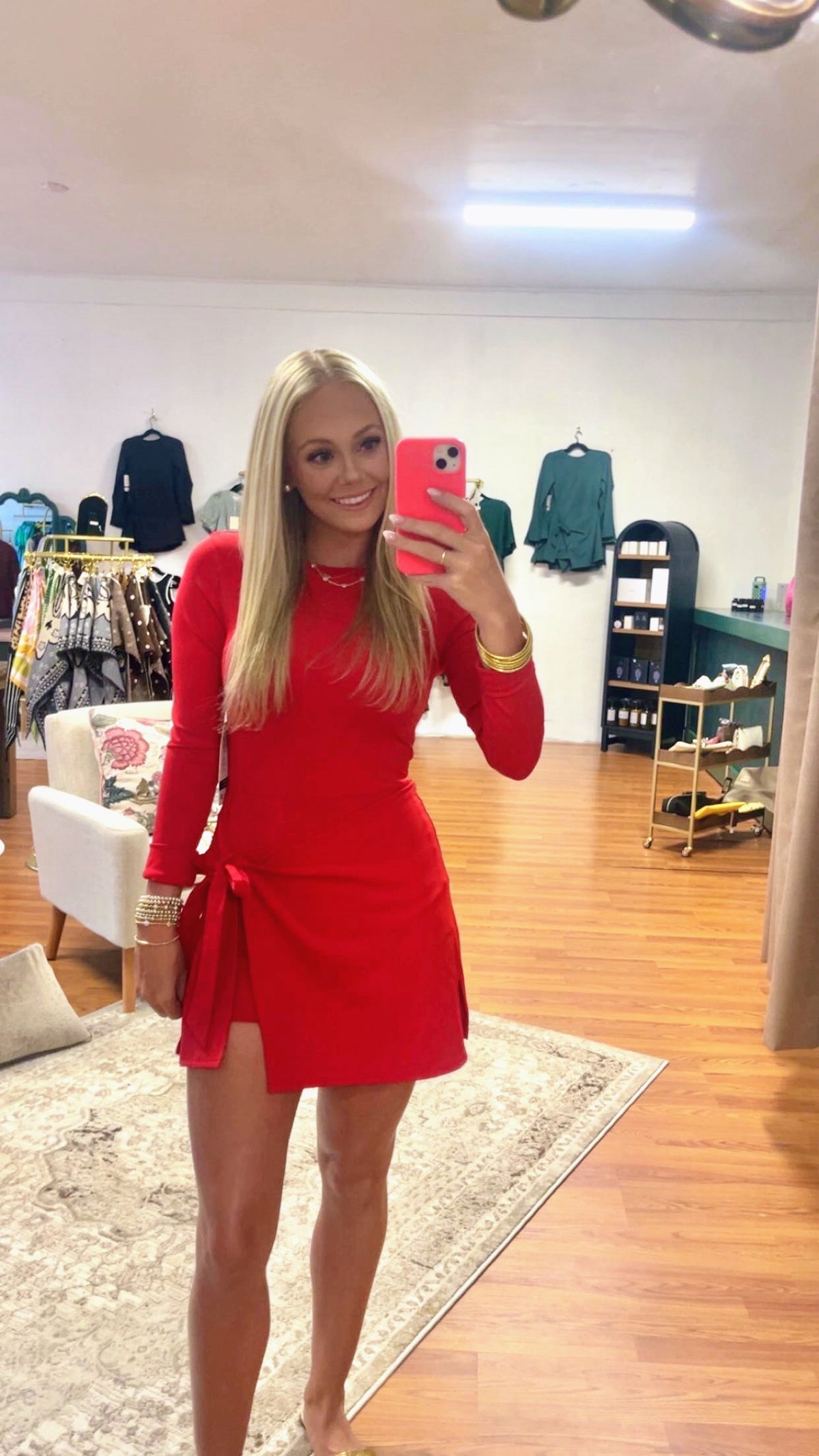 The Clubhouse Athletic Dress-RED