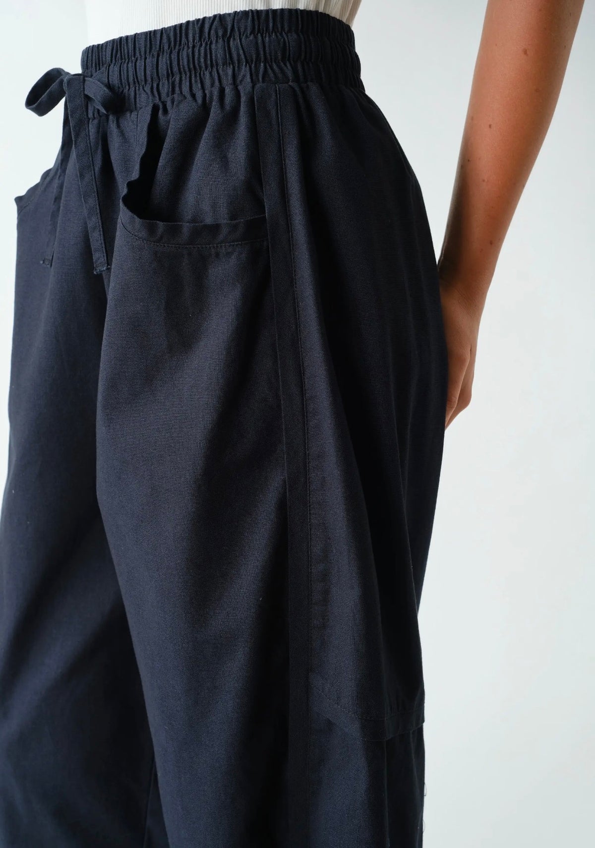 Casual Crush Pant- BLACK