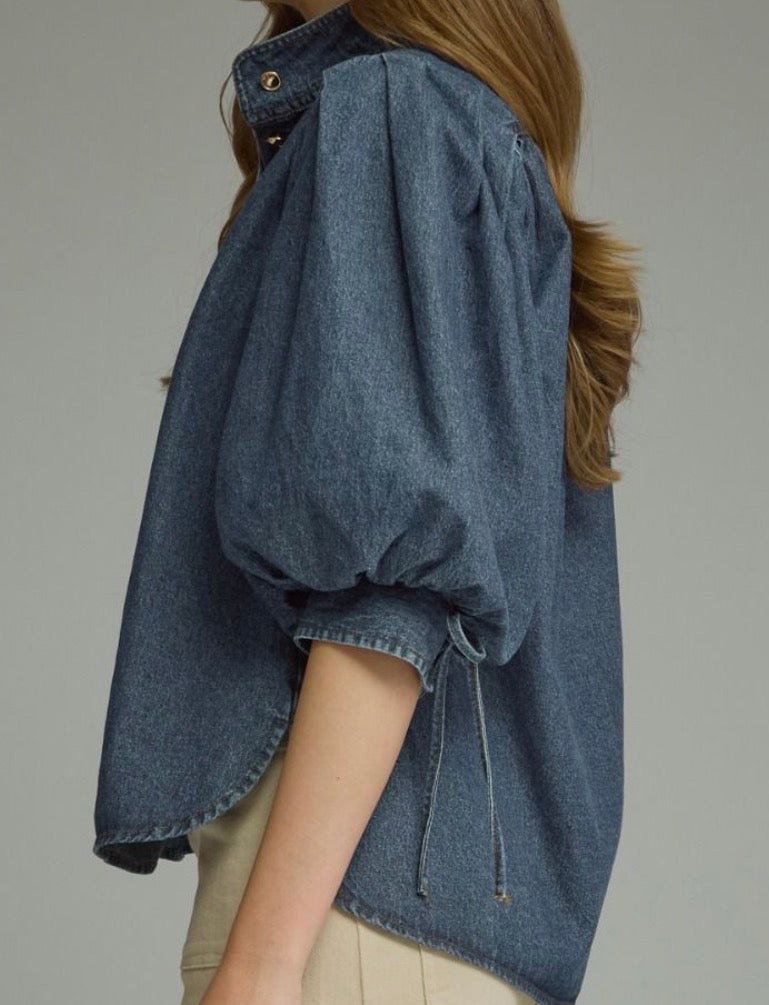 The Dolly Denim Top