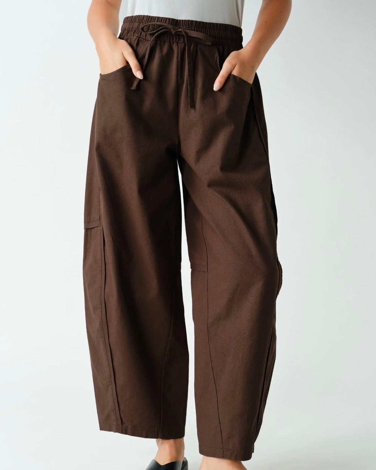 Casual Crush Pant- BROWN