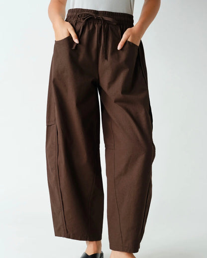 Casual Crush Pant- BROWN