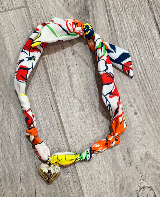 Scarf Necklace-Red