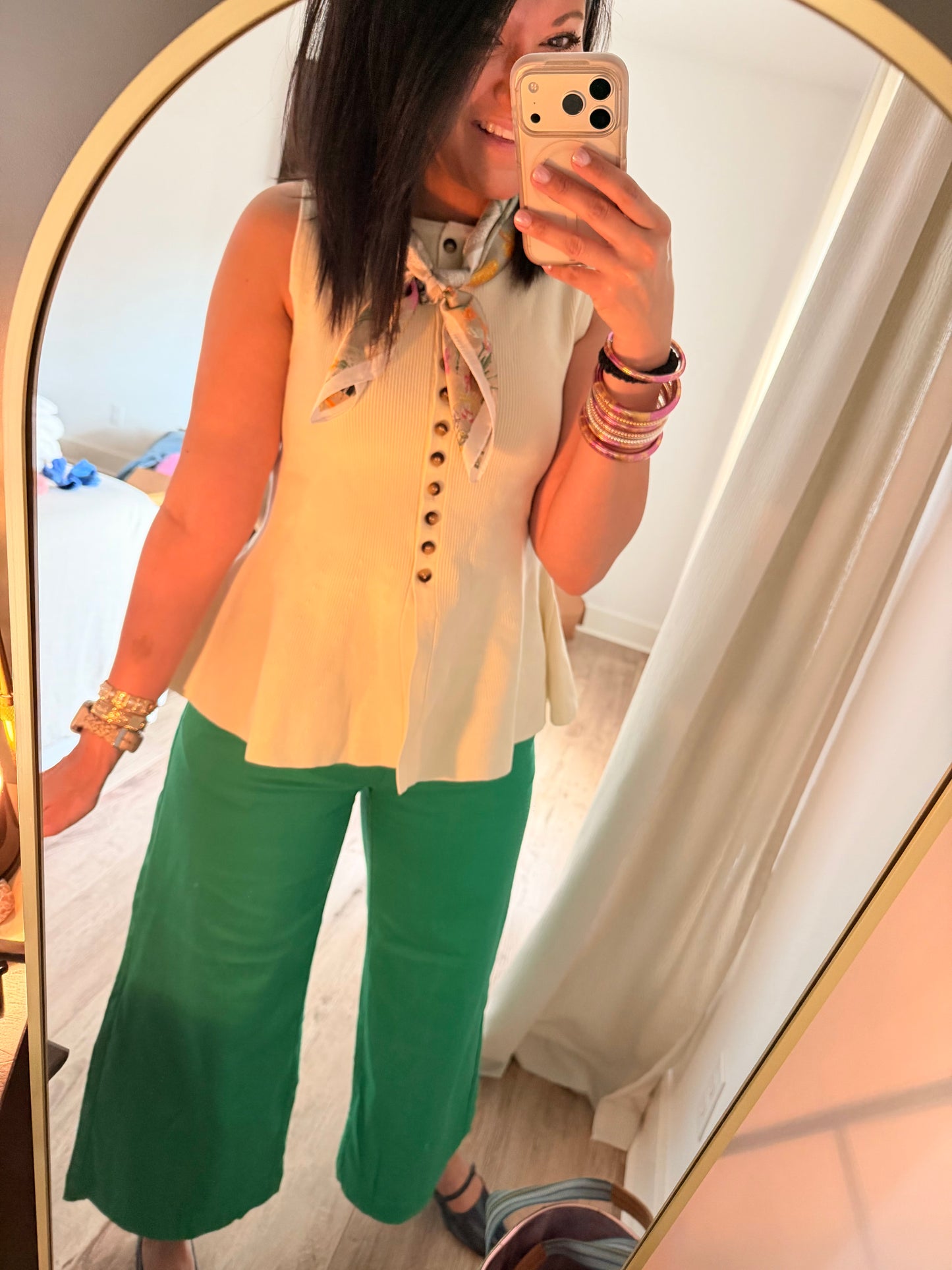 Coastal Charm Top- Ivory