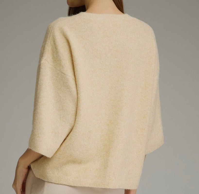 The Perfectly Polished Sweater-CREAM