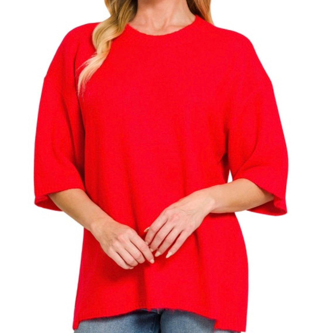 Coffee Date Sweater•RED