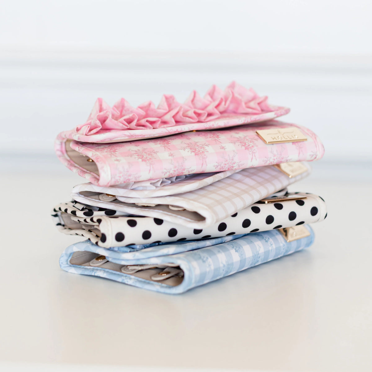 Ruffle Jewelry Holder- BLUE