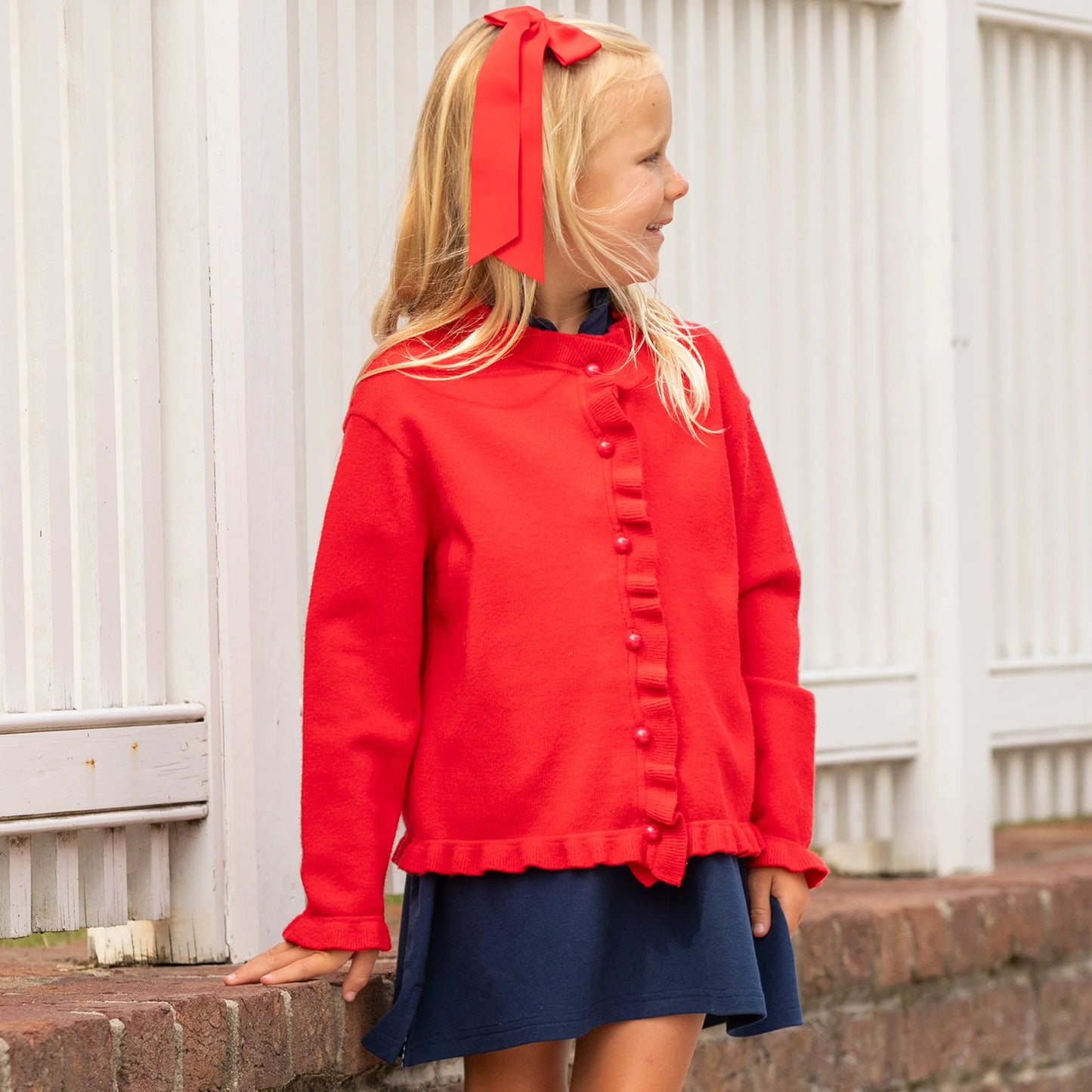 Girls Ruffle Sweater