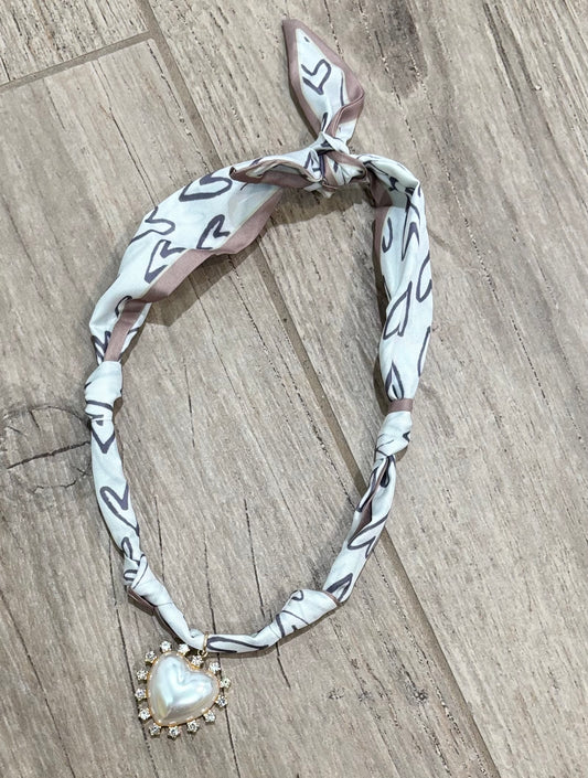 Scarf Necklace- Heart