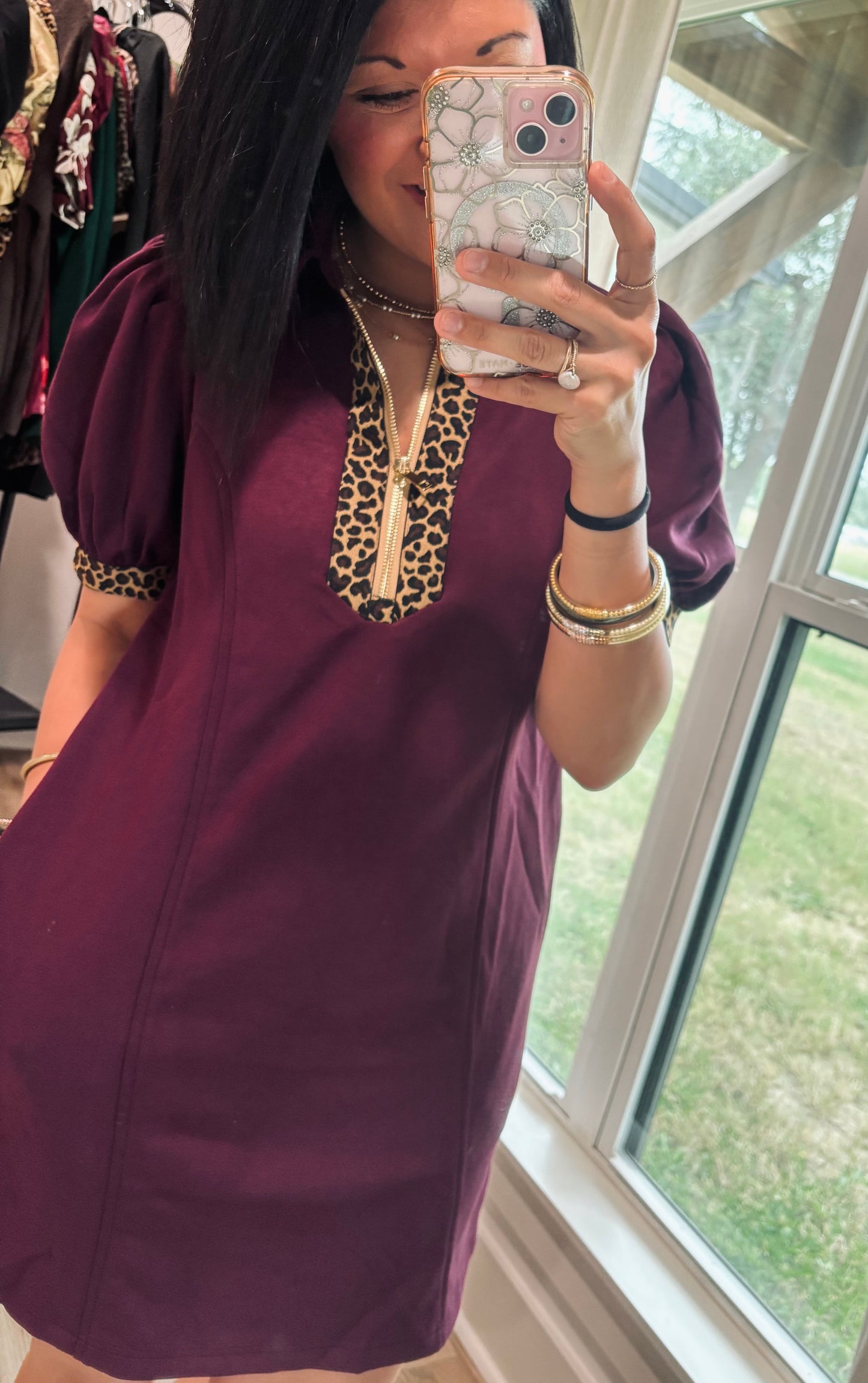 Wild Charm Luna Dress-Plum