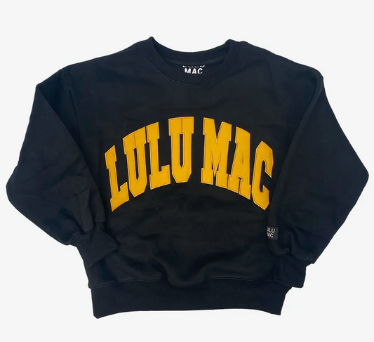 Lulu Mac Statement Sweatshirt - Black/Yellow