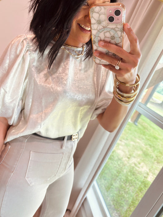 Shimmer & Shine in Effortless Style- Champagne