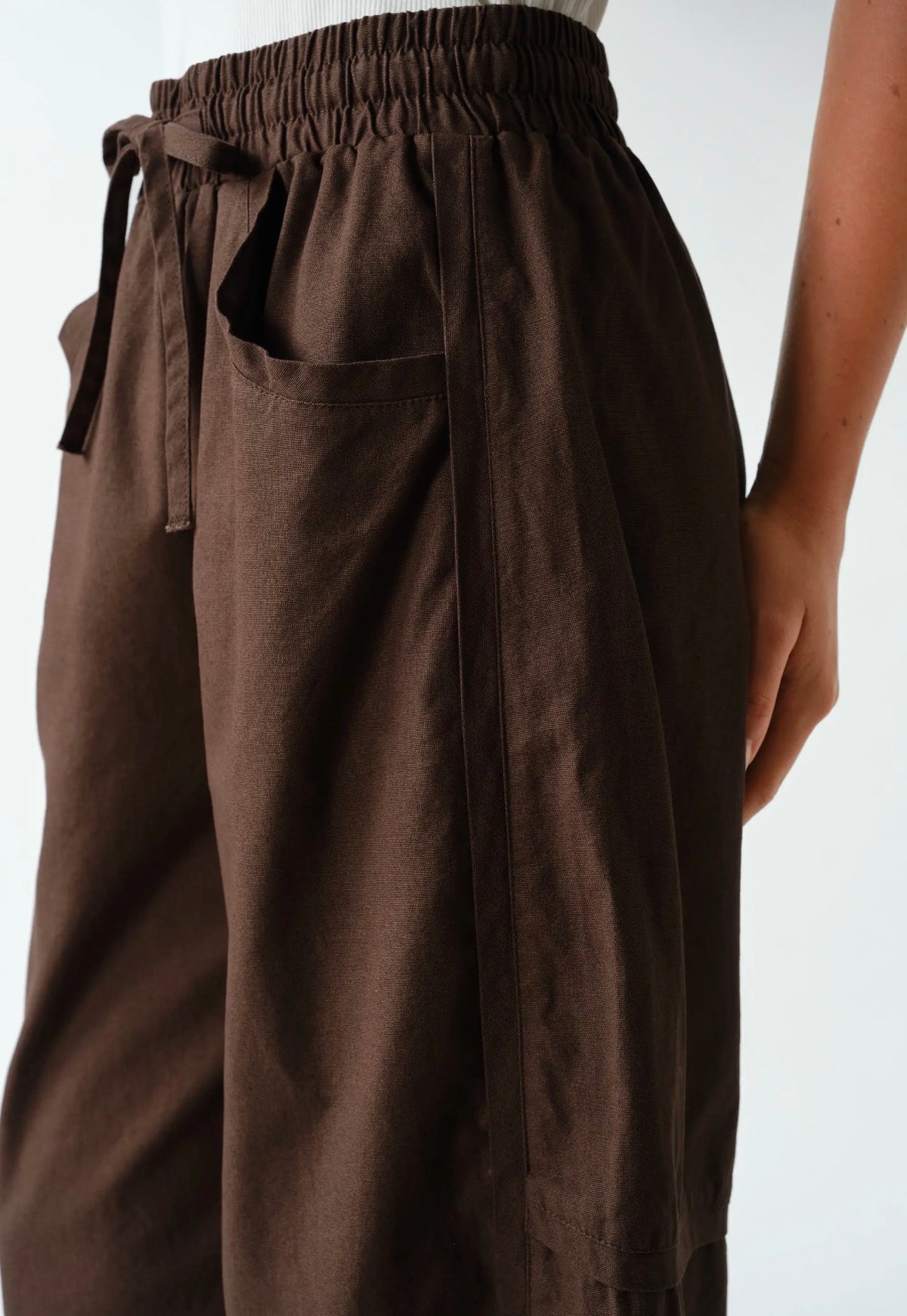 Casual Crush Pant- BROWN
