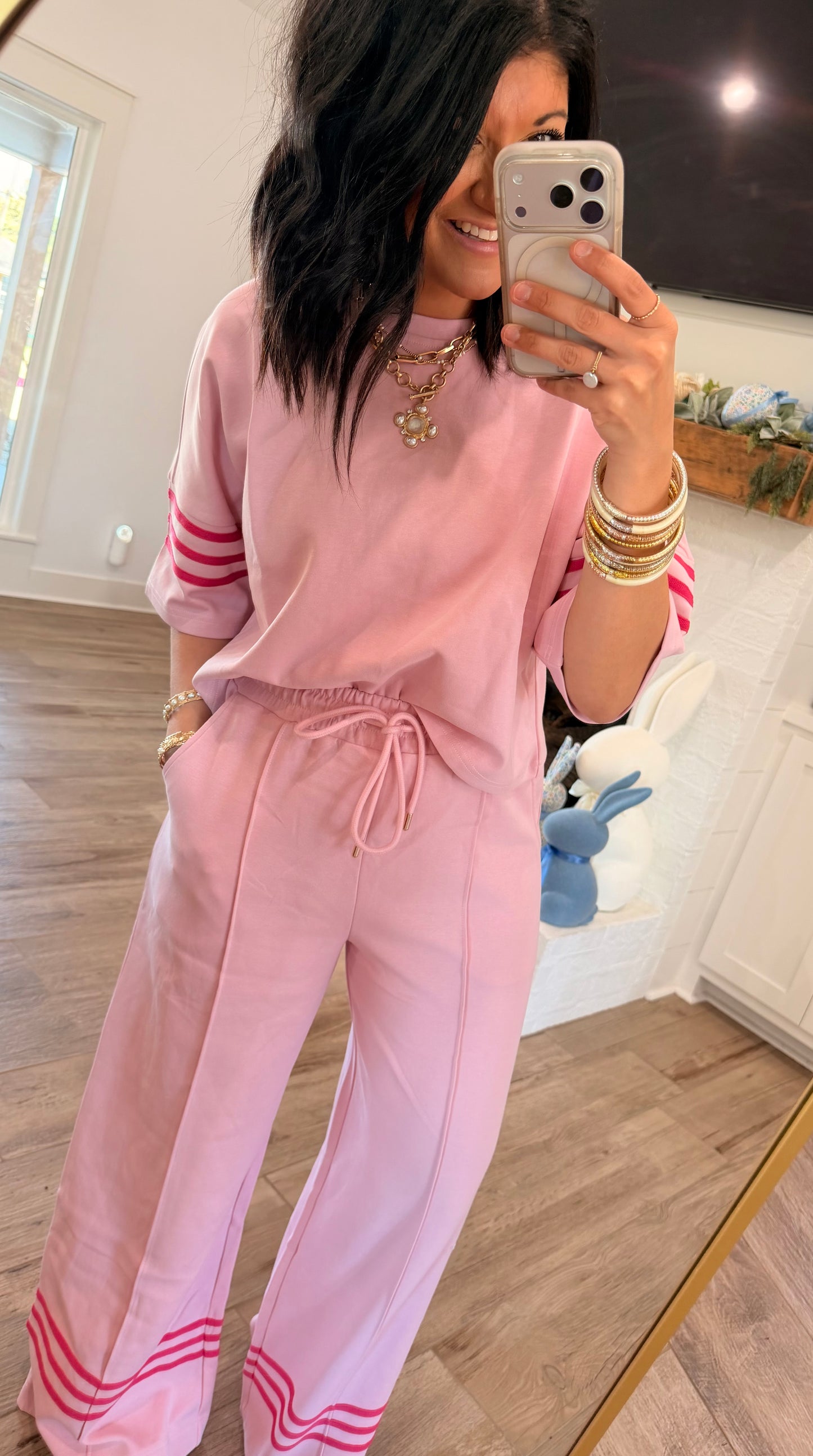 Sporty Chic Set- Pink