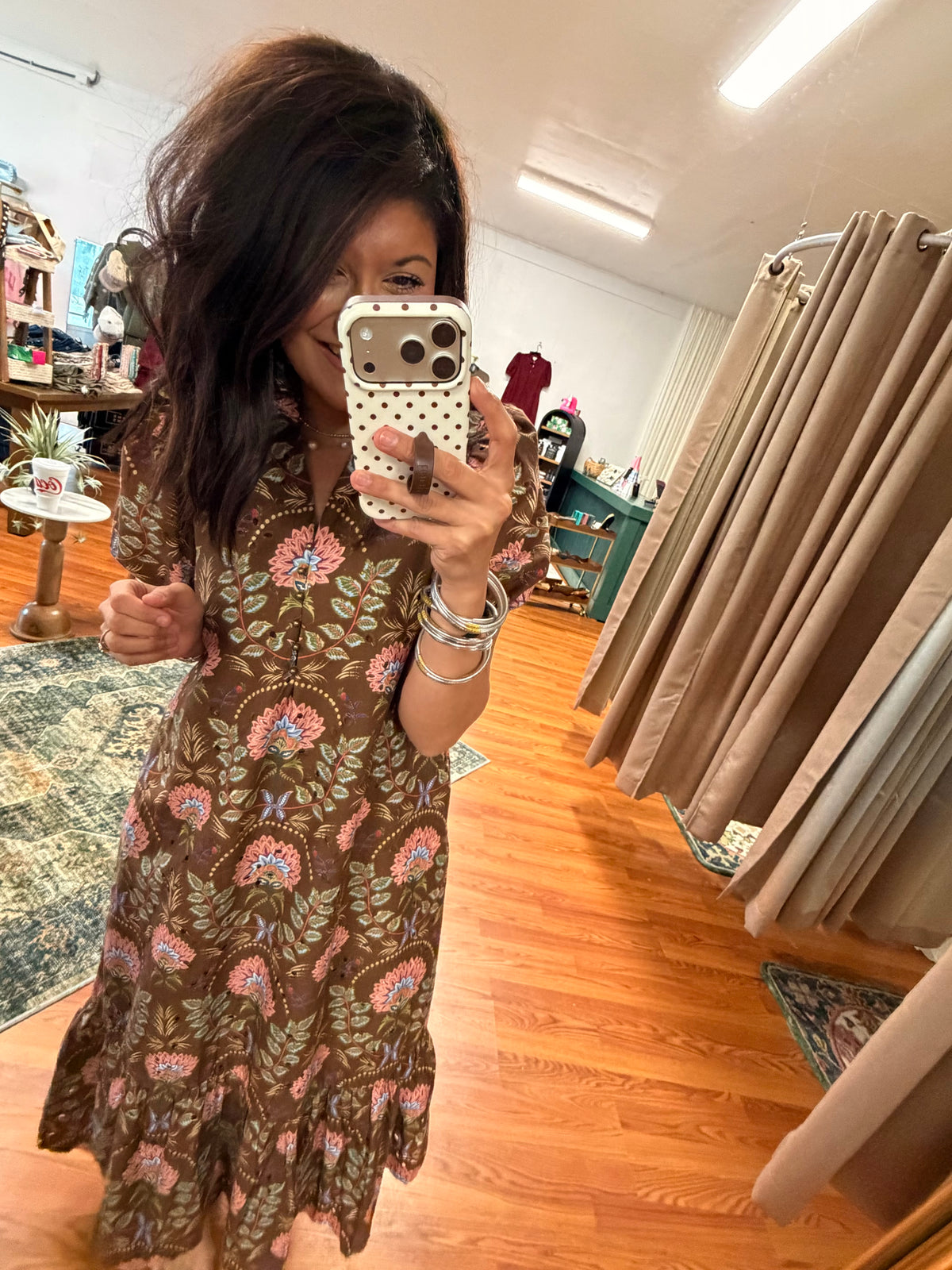 Harvest Blooms Midi Dress