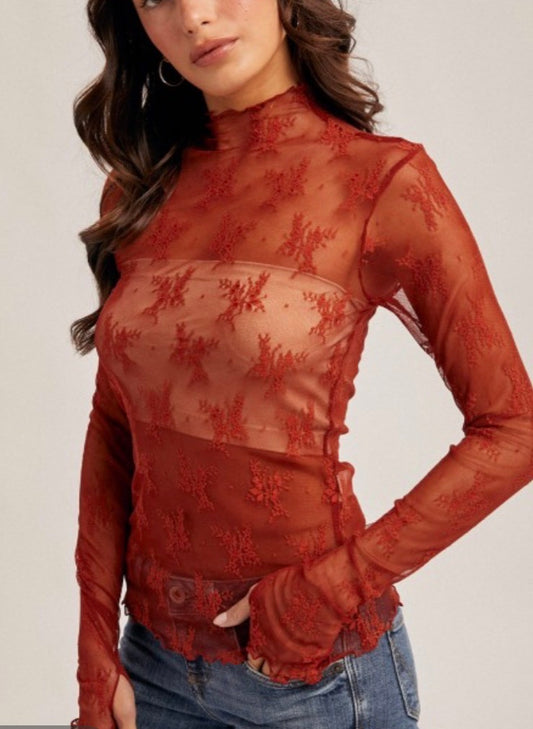 After Midnight Lace Top