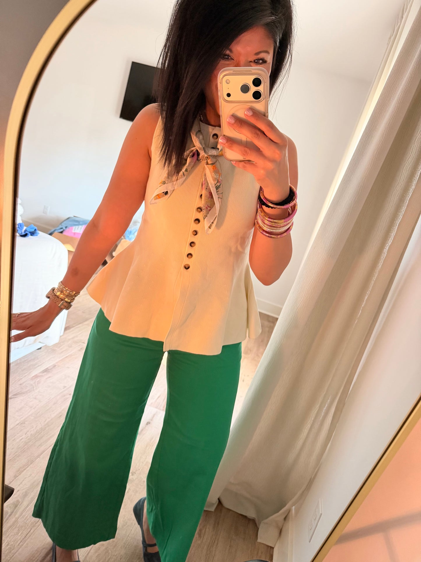 Coastal Charm Top- Ivory