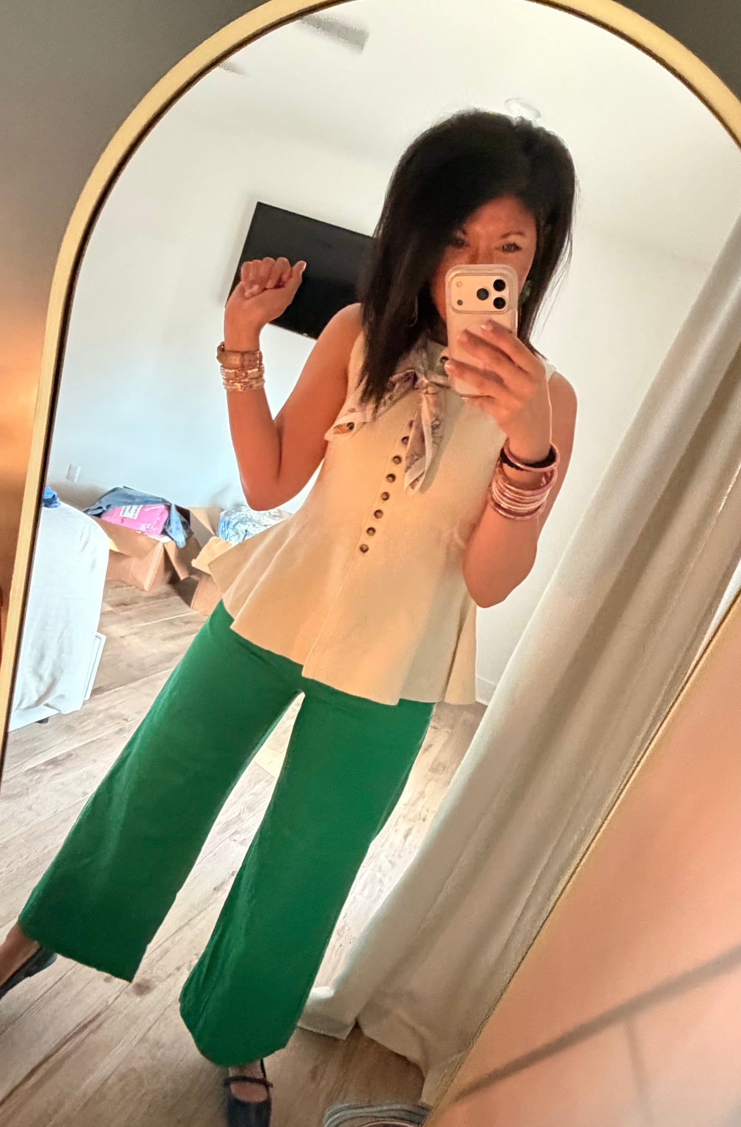 Coastal Charm Top- Ivory