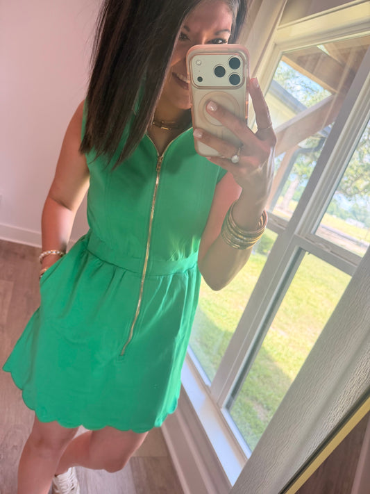 The Country Club Dress-Green
